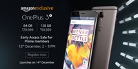 OnePlus 3T - Early access sale for Prime Members (2-3 PM only)