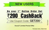 Get Rs.200 Cashback on First Grocery Order