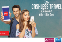 Makemytrip Cashless Travel Carnival - 6th to 8th Dec. + Citibank/Axis Special Offer