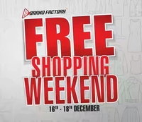 Brand Factory Rs 5000 free shopping weekend 16th - 18th Dec