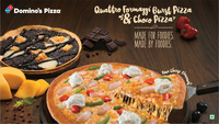 Get 50% Off on Choco Pizza When you buy a Medium or Large Pizza