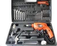 Black & Decker HD5513 - 13mm Variable Speed Reversible Hammer Drill & Handtool Kit (Black/Orange)