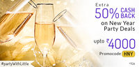 Little App : 50℅ cashback on Party deals