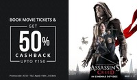 50% cashback on Assassins Creed movie tickets