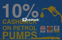 10% cashback (Max. Rs.100) at Petrol pumps using Mobikwik