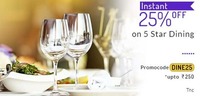 LittleApp : Instant 25% discount on 5 star dining