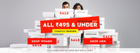 Men & Women Apparels & Footwear - All Under 495 (Upto 86% Off)
