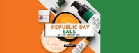 Thebodyshop Republic Sale - Flat 50% Off + Free Shipping + 25% Off on 3 products