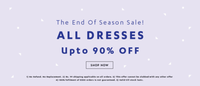 Shopnineteen : Up to 90% off on all dresses. 