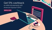 Earn 5% Cashback on Utility Bill Payments on American Express Cards