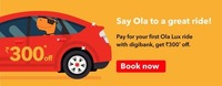 OLA to great savings - Save Rs 300 on your first Ola Lux ride in Mumbai