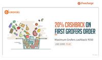20% cashback (Max. Rs.550) via Freecharge Wallet