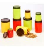 Lowest - Steelo Transparent 200 Ml - 3/800 Ml - 3/1100 Ml - 3 Pcs Storage Container - Set of 9