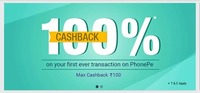 Get 100% cashback on your first ever trans on phonepe
