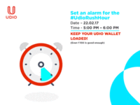 #UdioRushHour - Get Rs.500 worth of MYNTRA Voucher on ordering Udio plastic card (5-6 PM)