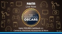 The Shopping Oscars - Upto 20,000 cashback on Camera Electronic Accessories and More