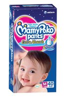 Mamy Poko Medium Size Baby Diapers (40 Count)