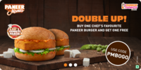 Buy One Chef`s Favorite Paneer Burger & Get Another Absolutely free. 