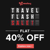 Flat 40% Cashback on Travel deals (Max Rs 5000)