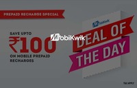 Mobikwik Deal of the Day: Win 200% Cashback on Recharge & Bill Payment