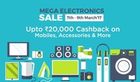 Mega Electronics Sale @ Paytm 7-9th Mar'17