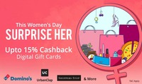 Get 15% Cashback on Digital Gift Cards