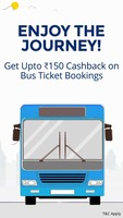 Flat 10% cash on Bus Bookings - No minimum amount