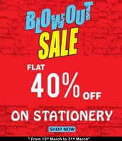 Flat 40% on Stationery at Archies online