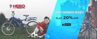 Sports 365 : Flat 20% off on Hero winner series cycles