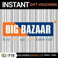 Big Bazaar GyFTR Insta Gift Voucher INR 500 at INR 475 + Extra 10% CashBack via Mpesa
