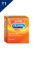 100% cashback - Durex Excite me 3's Condom