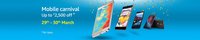 Amazon Mobiles Carnival – Up to Rs. 2,500 off from 29th-30th March