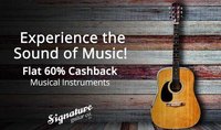 Signature - Flat 60% Cashback on Guitars