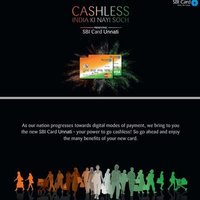 SBI Unnati Credit Card first four year free 