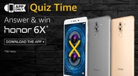 Amazon App Only Quiz Time-Answer & Win Huawei Honor 6X(Answers Included)