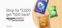 Amazon Pantry upto ₹500 Cashback (Every Weekend)