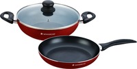 Wonderchef Ruby Series Cookware Set  (Aluminium, 3 - Piece)