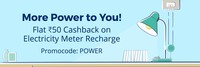 PayTM - Recharge prepaid electricity meter and get 50rs cashback