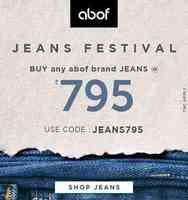 Abof Steal : Any Jeans at Rs.795 only