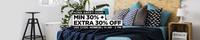 Maximum 67% + Extra 30% Off on Home Furnishing at Jabong from 10am to 2pm