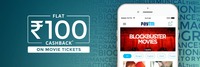 100 cashback on booking 2 movie tickets
