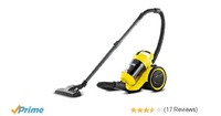 Karcher VC 3 0.6 – Litre Bagless Dry Vacuum Cleaner (Yellow)