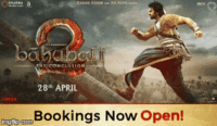 Get 50% Cashback upto Rs.150 on Baahubali 2 movie tickets