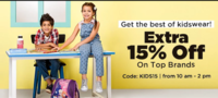 Jabong - Kidswear Upto 80% Off + Extra 15% Off from 10 am to 2pm