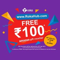 Get Rs.100 Amazon gift voucher FREE on mobile/DTH recharge/postpaid/bill payment of Min.Rs.500