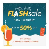Extra 50% Off - Myntra After Party Flash Sale 10 PM - Midnight