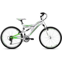  UT DS1 26T 21 Speed Adult Cycle - White & Green (18" Frame)