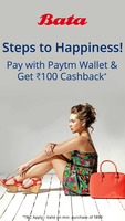 Flat Rs.100 Cashback on minimum purchase of Rs.899 when you pay via Paytm Wallet @ Bata stores