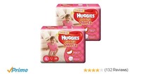 Huggies Ultra Soft Pants Large Size Premium Diapers for Girls (2 x 26 Counts) 
