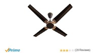 Kenstar Quattro Rose FN-KCAC261BG4A-OQN 1320mm Smart Fan with Remote (Brown)